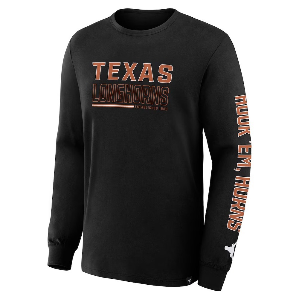 Fanatics Texas Longhorns Men's Medium Long Sleeve Shirt Hook' Em Horns NWT